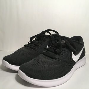 Classic Black and White Nike Free RN - US 7.5